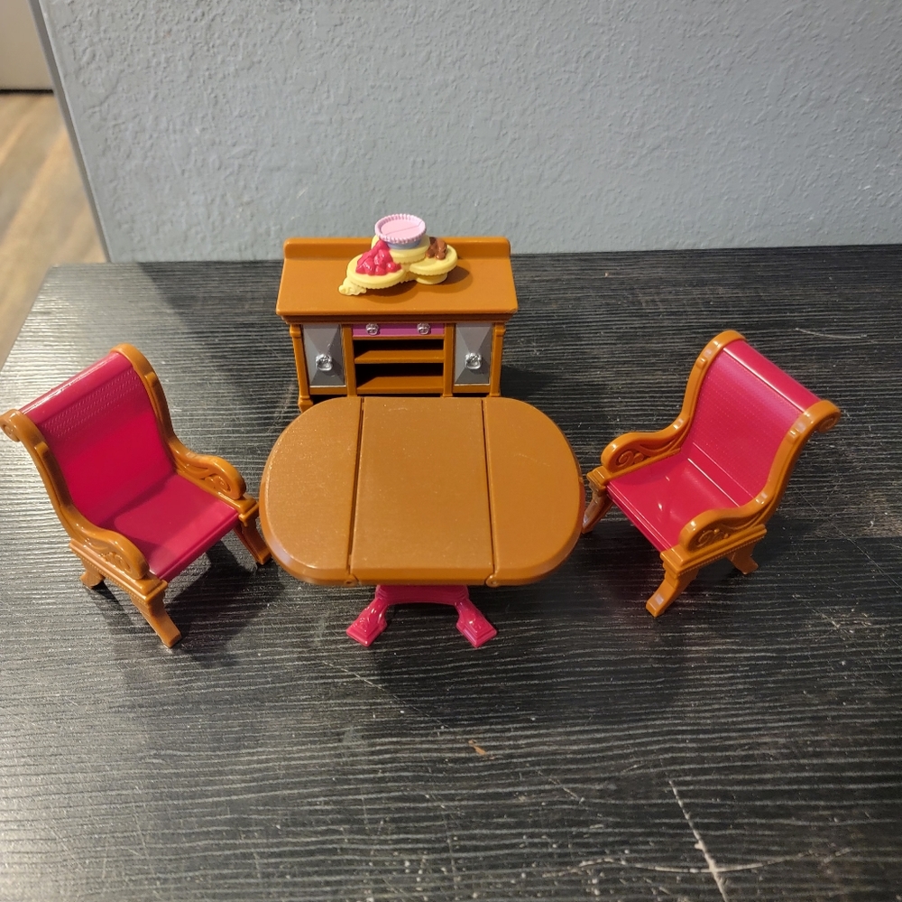 2008 Fisher Price Loving Family Dollhouse Dining Room Furniture set!
